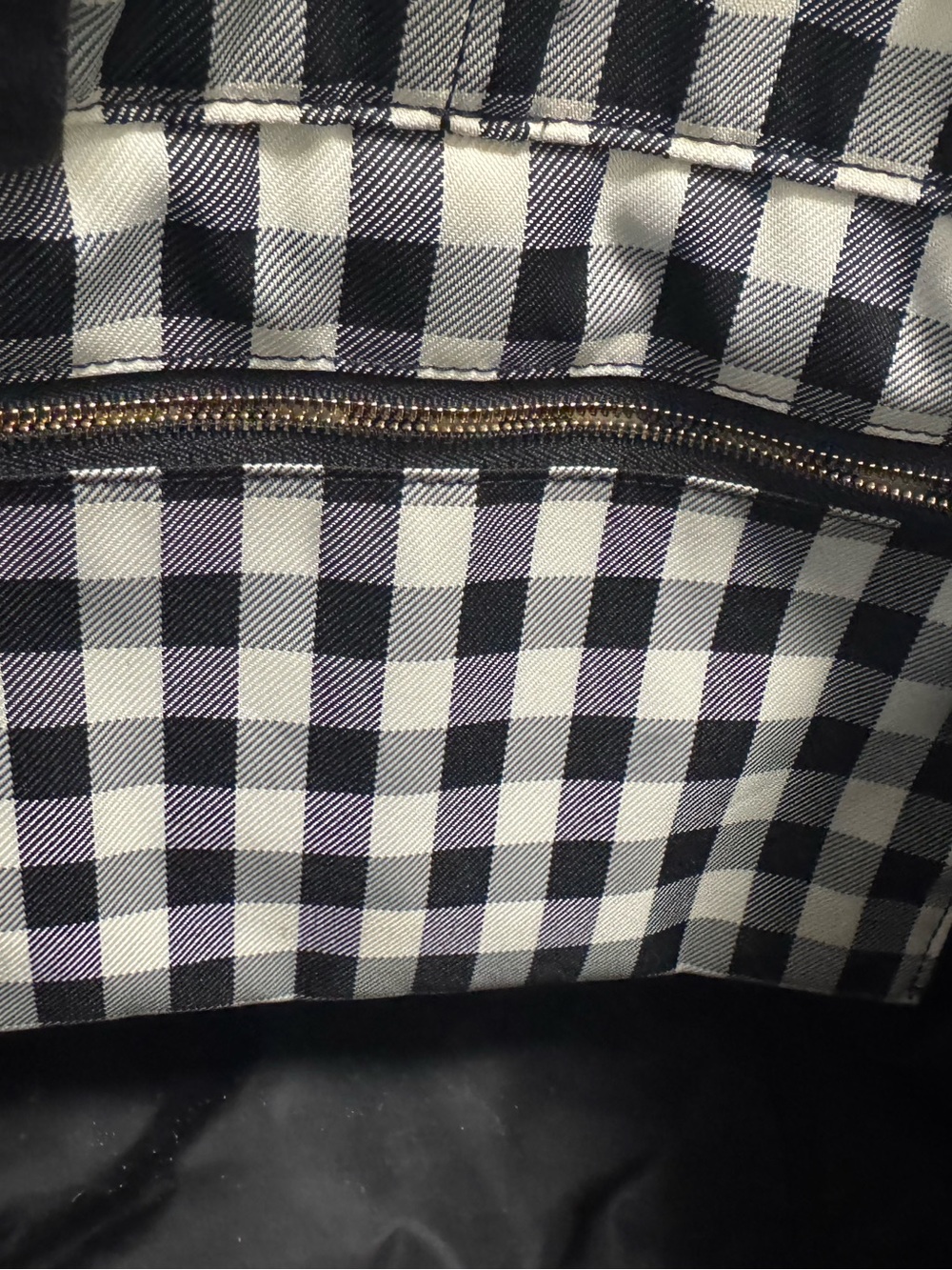 Tory Burch Piper Black & White Gingham Tote - Picture 14 of 16